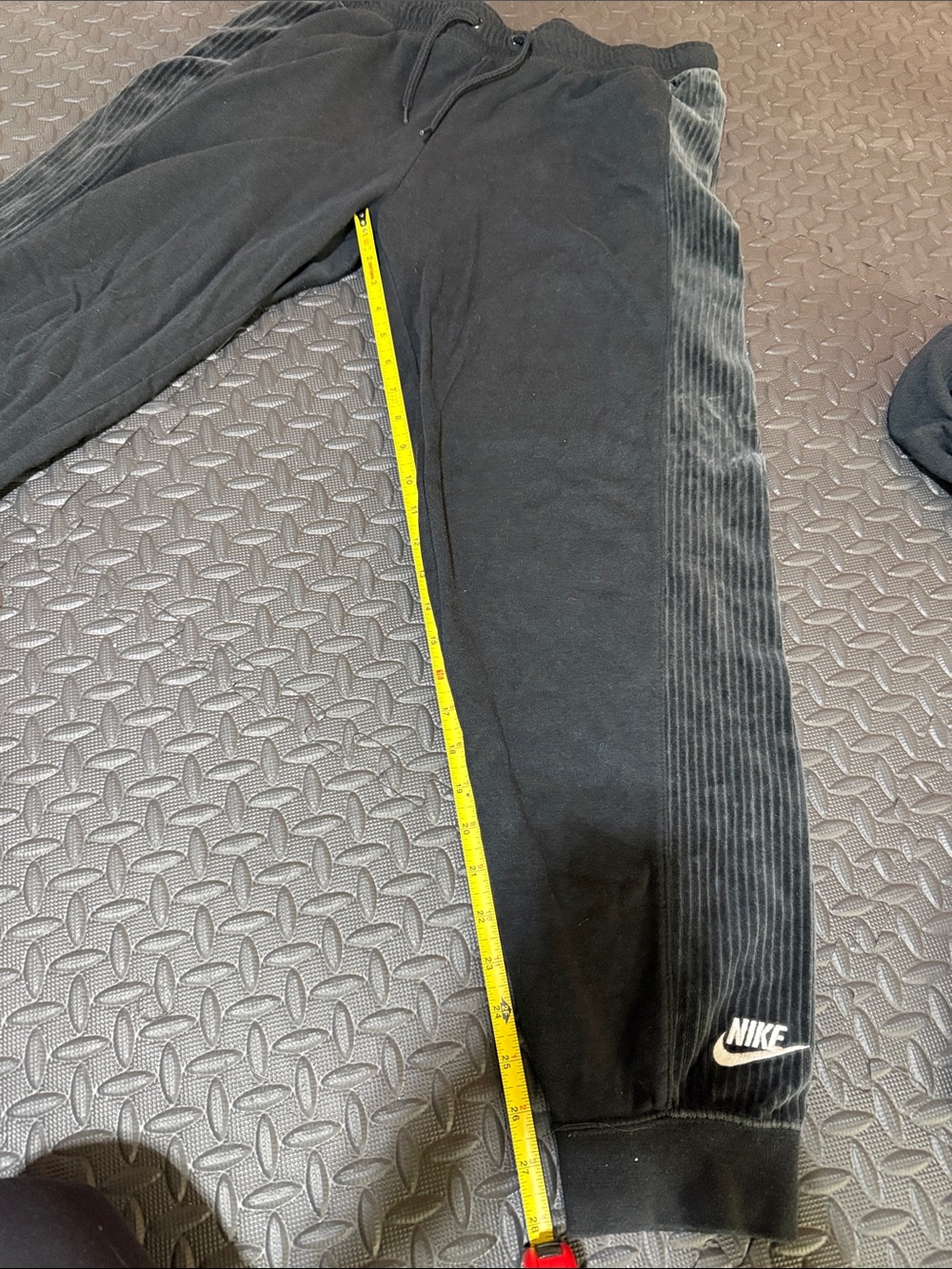 Nike Women's Heritage velour tracksuit half-zip crop hoodie/matching jogger L/XL - Picture 11 of 11